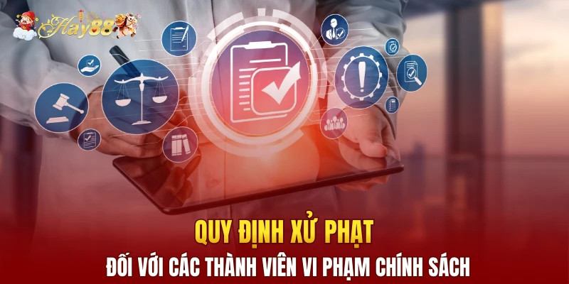 Quy định xử phạt đối với các thành viên vi phạm chính sách
